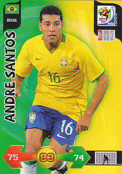 Andre Santos Brazil Panini 2010 World Cup #37